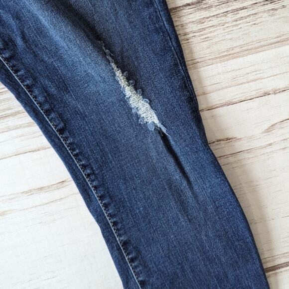 Kut for the Kloth Toothpick Skinny Distressed Jeans sz 4 Petite - Picture 3 of 7
